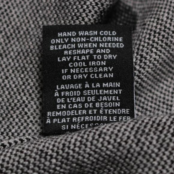 Premise Gray Black Polka Dot Puff Sleeve Stretch Knit Sweater Pullover Size XS - Picture 10 of 11